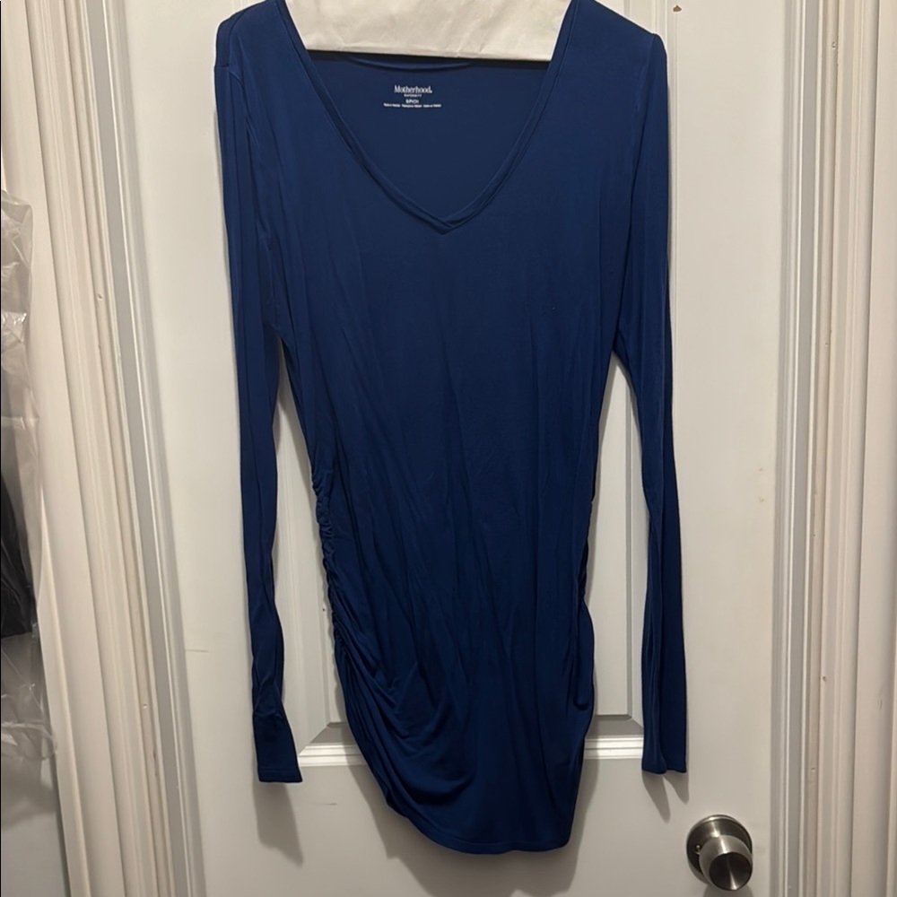 Motherhood Maternity Blue Long Sleeve Top